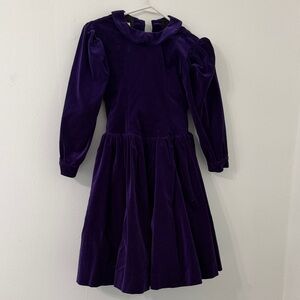 Francoise Bouthillier Purple Velvet Dress MEASUREMENTS IN DESCRIPTION